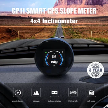 Geyiren GP11 Digitálne Svahu Meter pre Off-Road Auto Príslušenstvo 4X4 Inclinometer Bezpečnostný Alarm Rýchlomer Multifunkčné HUD
