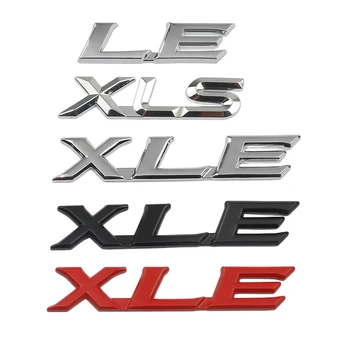 Auto LE XLE XLS batožinového priestoru Boot Fender Logo, Znak, Odznak Obtlačky Nálepka Pre Toyota Avalon Camry Rav4 Sienna Highlander Príslušenstvo