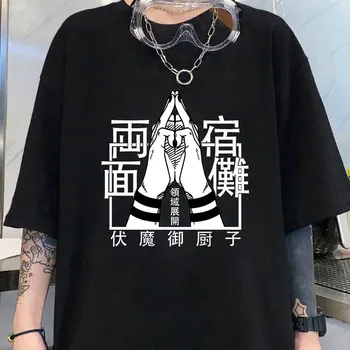 (Premium T-shirt)Hot Anime Jujutsu Kaisen Grafické Krátky Rukáv T-Košele Pre Ženy Košele Voľné T-Shirt Príležitostné Letné Tričká