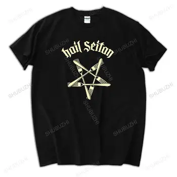 muž letné tričko black ležérny štýl t-shirt pre Humor Mužov Zdravas Seitan Mes Premium zábavné vintage T-shirt Harajuku Hip Hop hore
