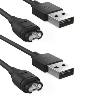 2X Náhradné USB Sync Dátový Nabíjací Kábel Drôt Pre Garmin Fenix 5/5S/5X/Predchodcu 935/Quatix 5, ČIERNA