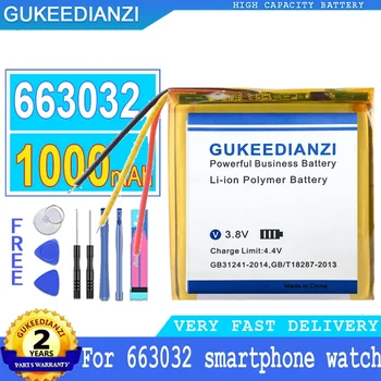 GUKEEDIANZI Batérie 663032 pre Smartphone, Veľké Batérie, 1000mAh