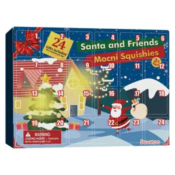 Vianočné Odpočítavanie Hračka Kalendáre Adventné Minifigure Kalendár 24Pcs Zvieratá Hračka Mochi Rozmliaždeniu Hračky Box Na Vianoce Rodina